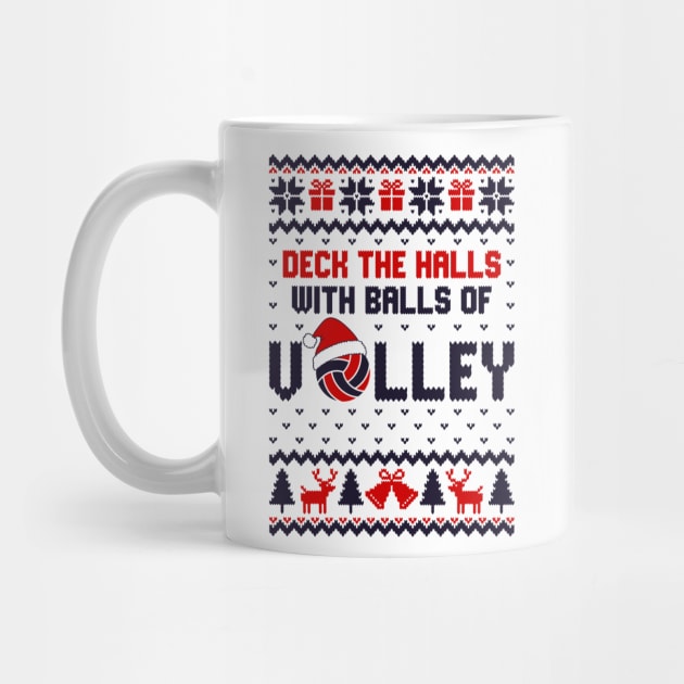 Ugly Christmas Sweater Volleyball by Hobbybox